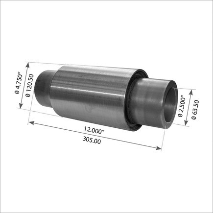 World American WA04-3110 Suspension Equalizer Beam Center Bushing 12.000" Length
