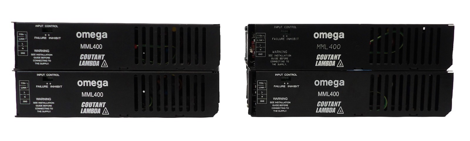 TDK-Lambda MML400U AC/DC Power Supply Omega Series MML400 Lot of 4 Working