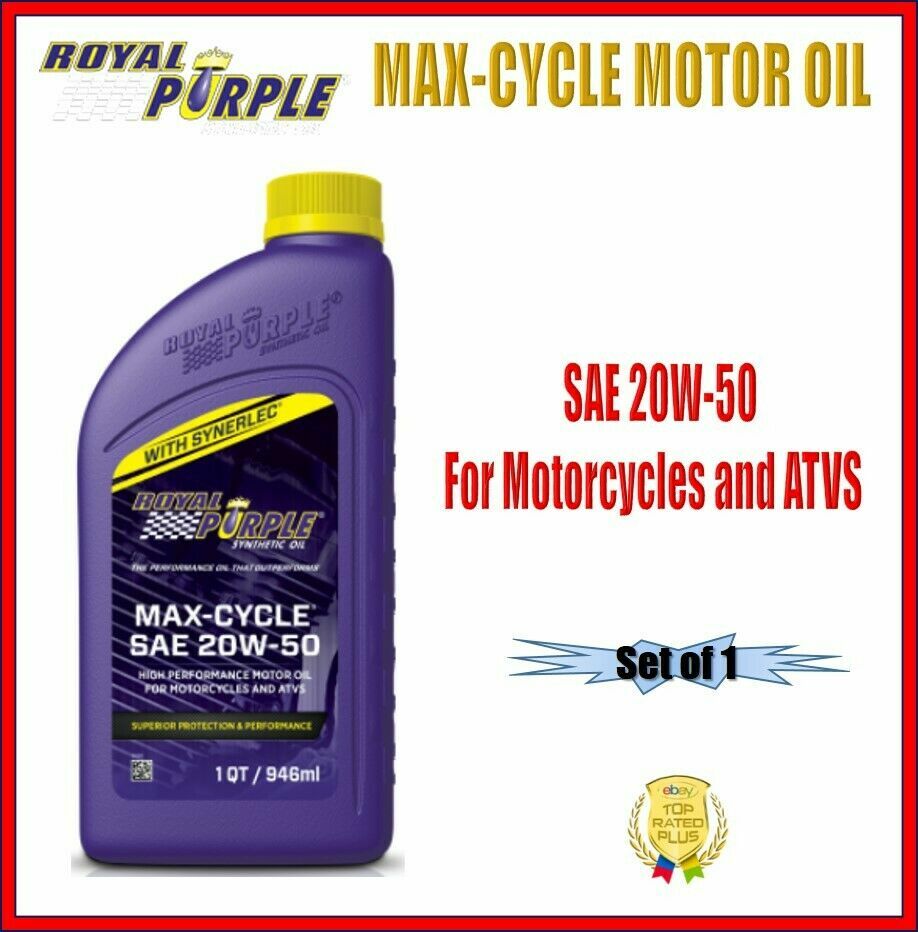 Royal Max-Cycle Motor Oil 20W-50 Motorcycle & ATV 1-Qt. Bottle Set of 1 01316