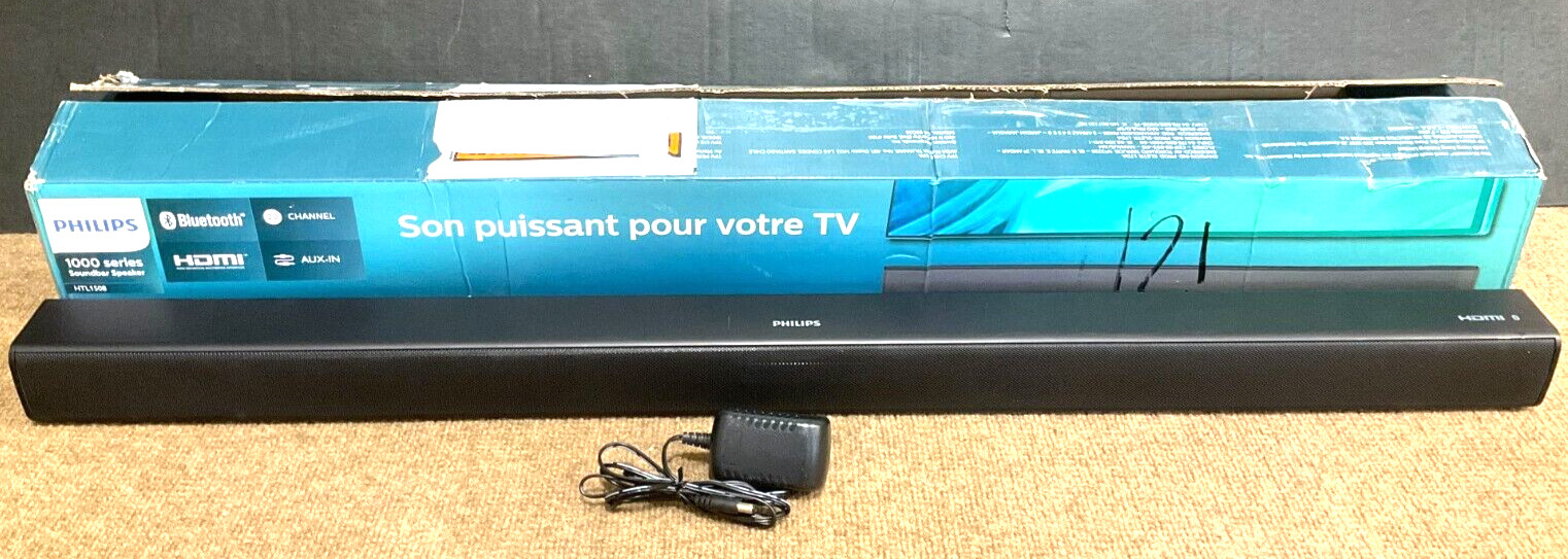 Philips 2.0 Sound Bar - HTL1508 37 - Black ✅ ❤️️ ✅ ❤️️ OPEN BOX ! ! !