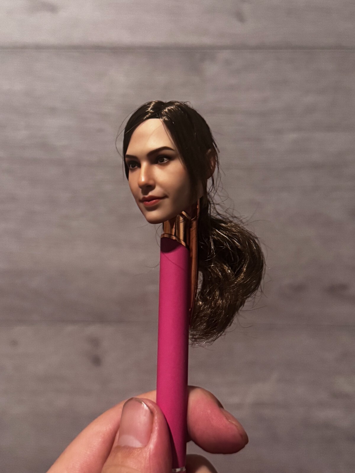 1/6 female head sculpt long hair suntan Phicen hot toys 12" figure