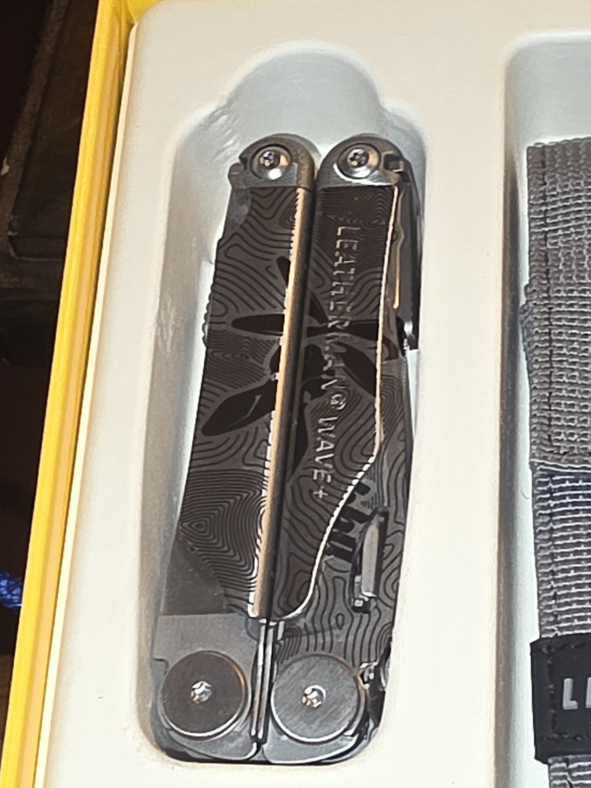 RARE Custom Shop Leatherman Wave Plus Multi-Tool Black & Silver Design New Nice