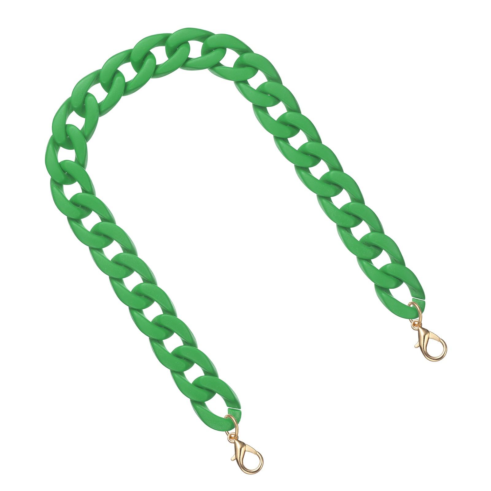 Acrylic Purse Strap, 17.7" Bag Chain for Handbags Handle, Grass Green