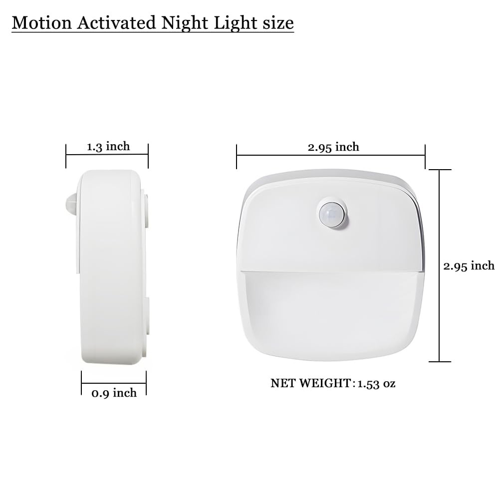 Consss Motion Activated Night 2.95 x 1.3 x inches, White