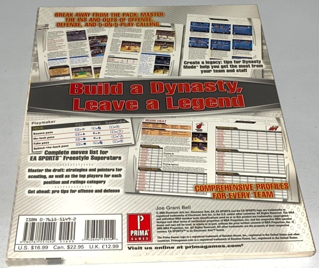 NBA Live 06 Prima Official Game Guide Paperback 2005