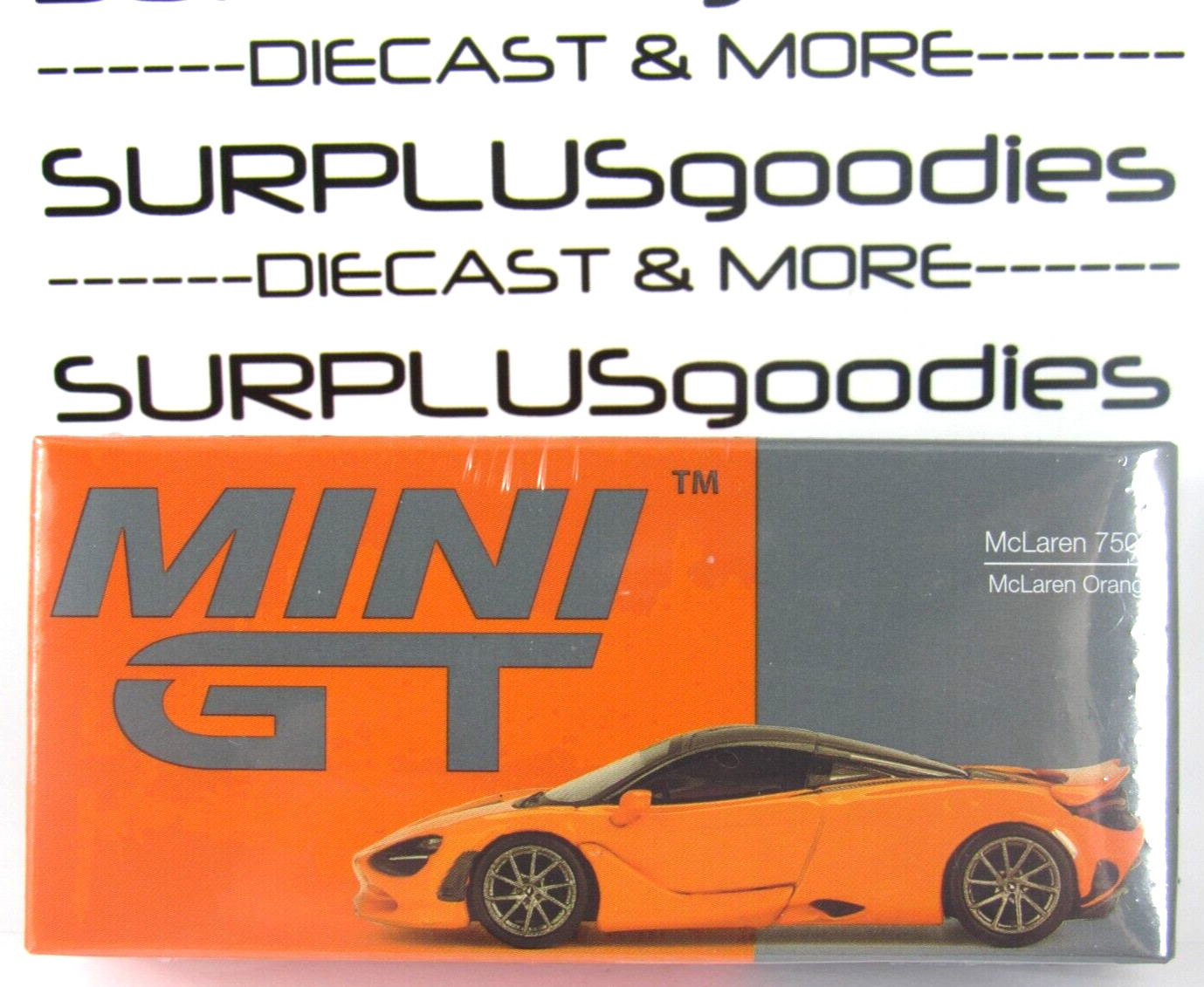 2024 Mini-GT Overseas Edition LHD McLaren Orange McLAREN 750S Item #MGT00814-L