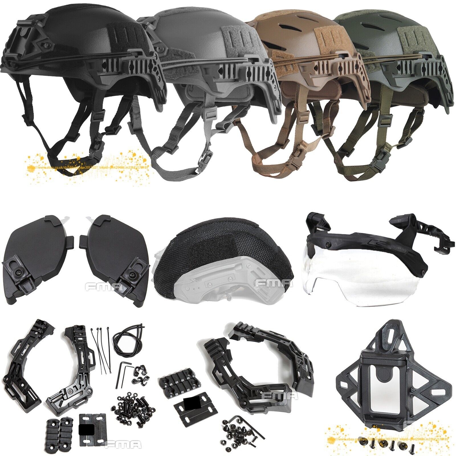Accessories Helmet Cover Ear Protector Guide Rail Goggles for Wendy Helmet 3.0