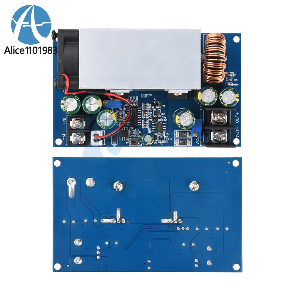 600W DC-DC Buck Converter 12-75V to 2.5-60V Step Down Adjustable Power Supply