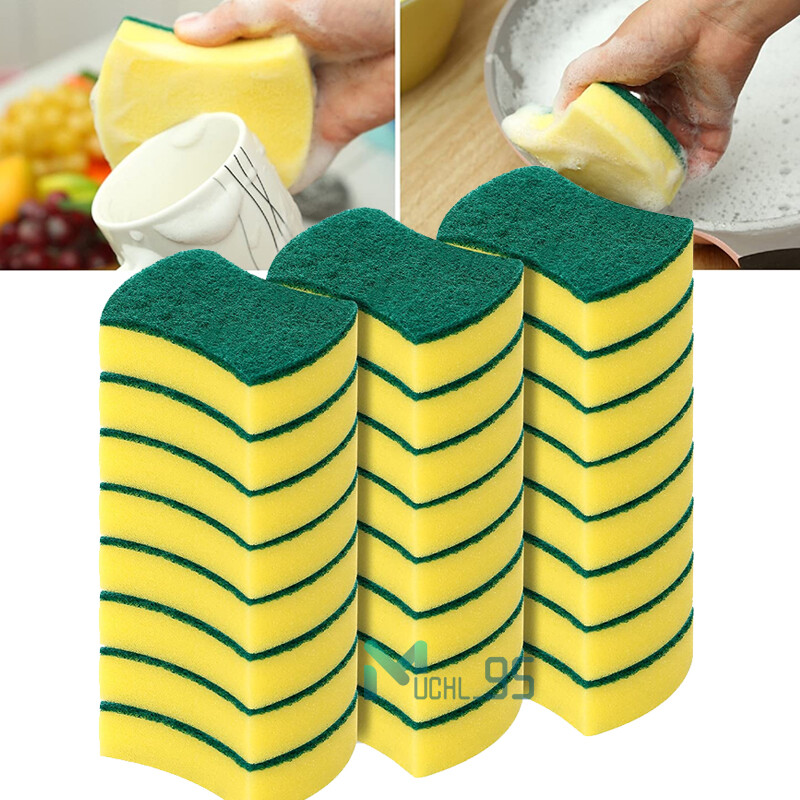 24pack Cleaning Scrub Sponge Non-Scratch Scrubbing Dish Sponges Use for Kitchens
