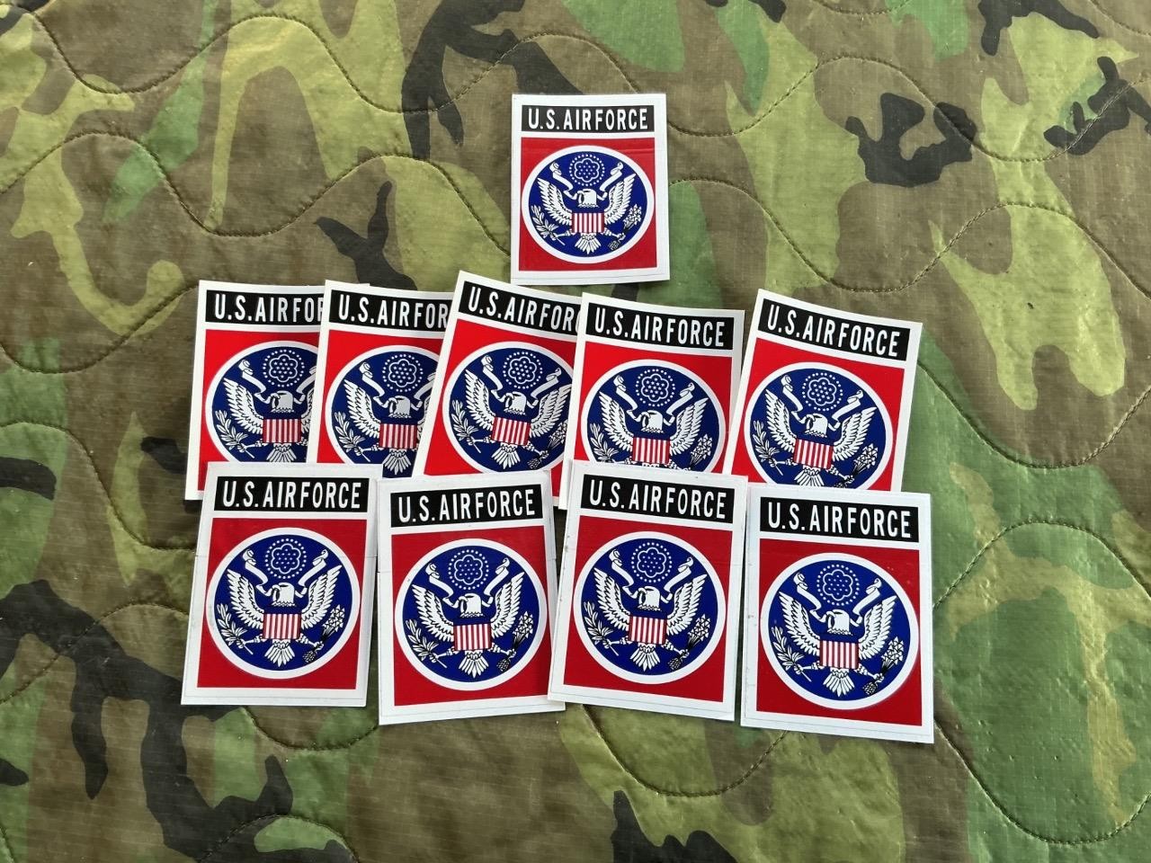 10 Lot United States Air Force USAF Eagle Coat of Arms Full Color BEST Stickers
