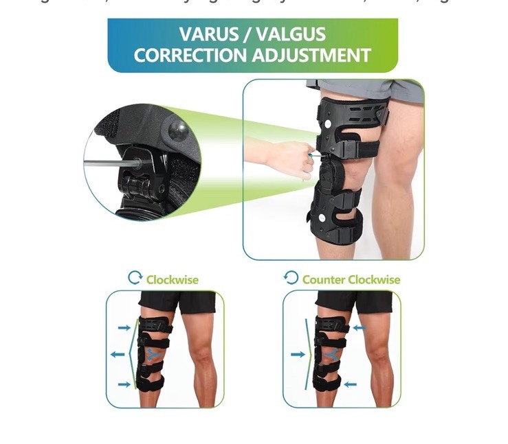 Komzer Advanced OA Unloader Brace: Adjustable Fit & ROM Control Used for Knee...