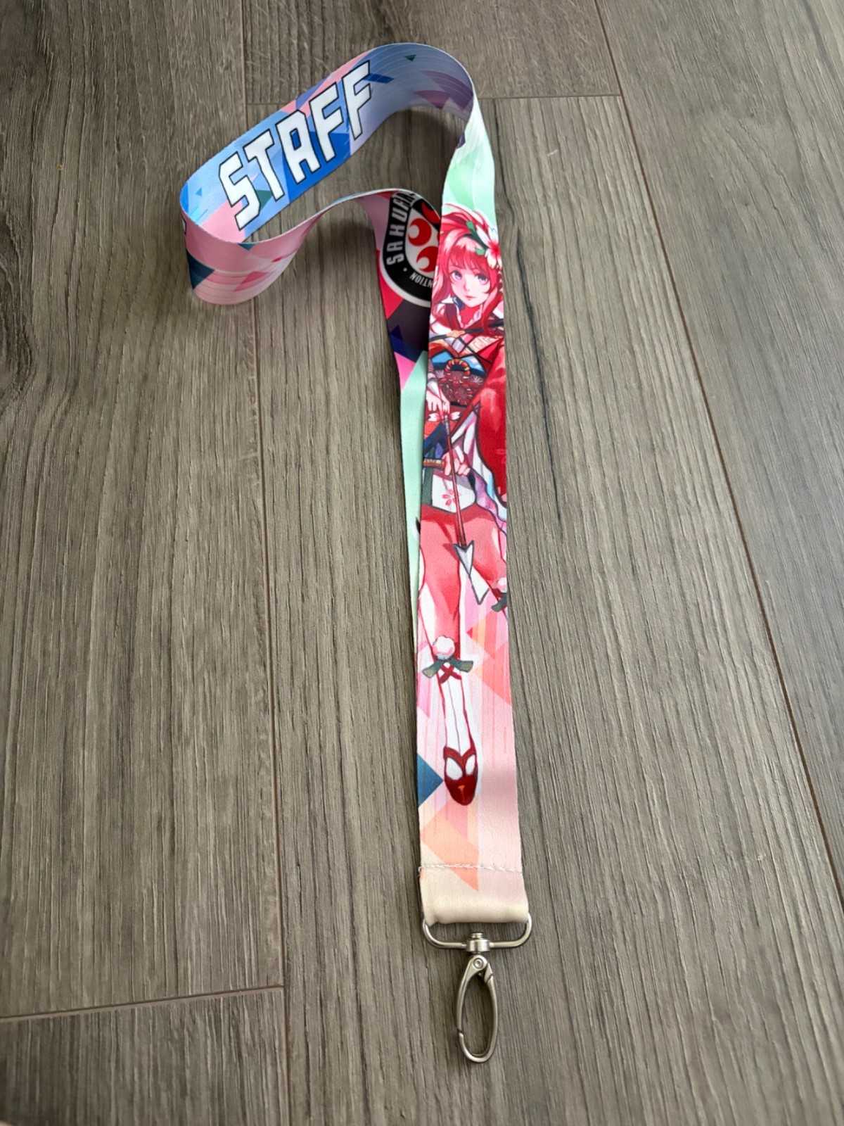 Sakura Convention Staff Lanyard Used