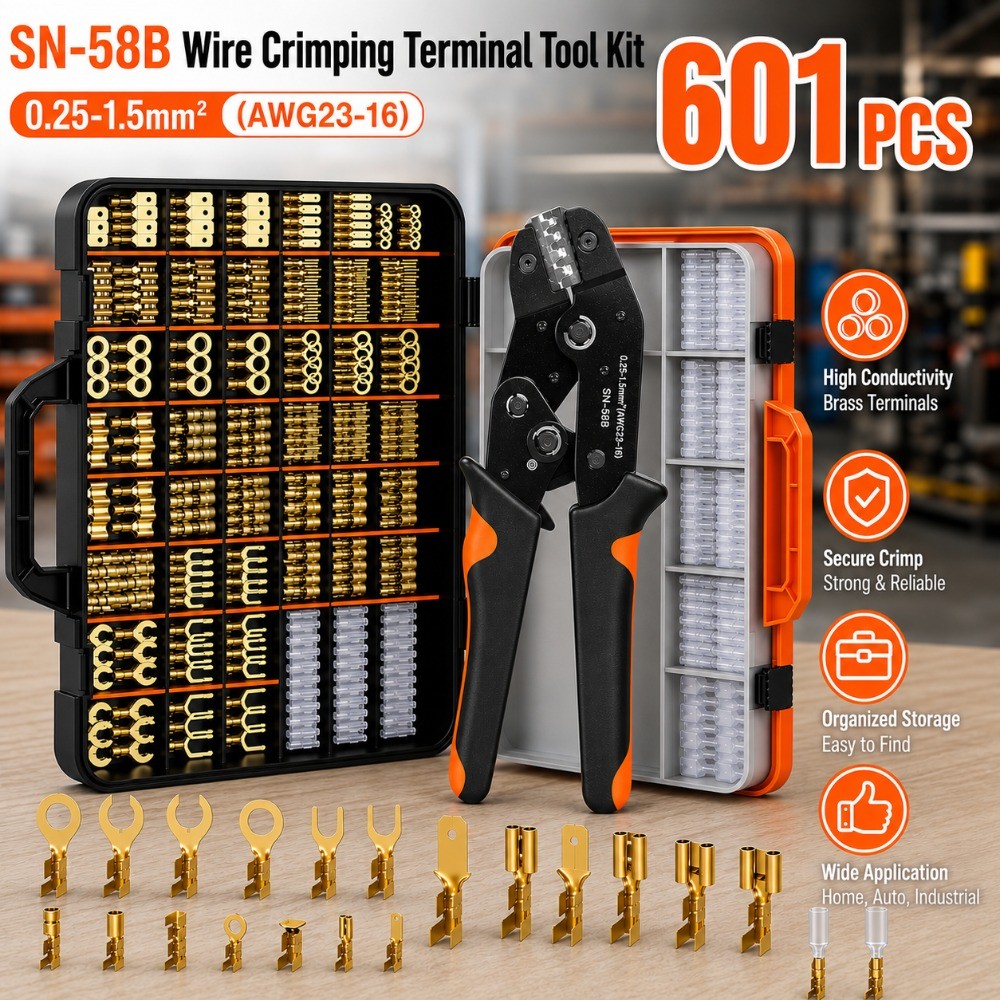 601PCS-Multifunctional Cold Pressing Pliers Set SN-58B