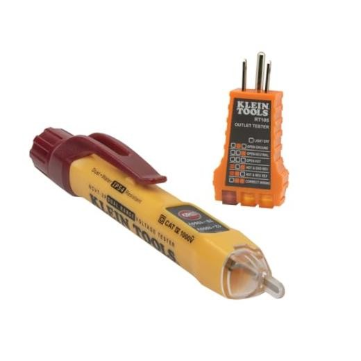 Klein Tools NCVT2PKIT Non-Contact Voltage Volt Tester w/ Receptacle Tester