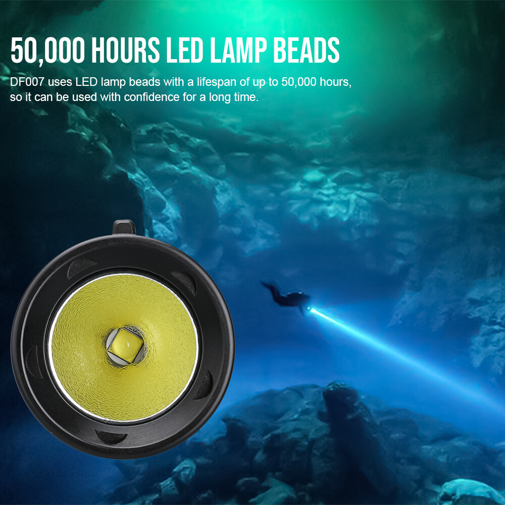 Trustfire led Diving Flashlight 3350Lumen 100M 3 Modes Scuba Diving Light US