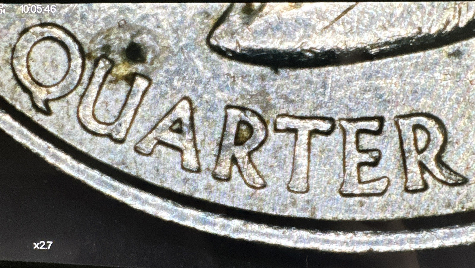 2002-P Indiana State Quarter Error. Die Break, DDR/DDO