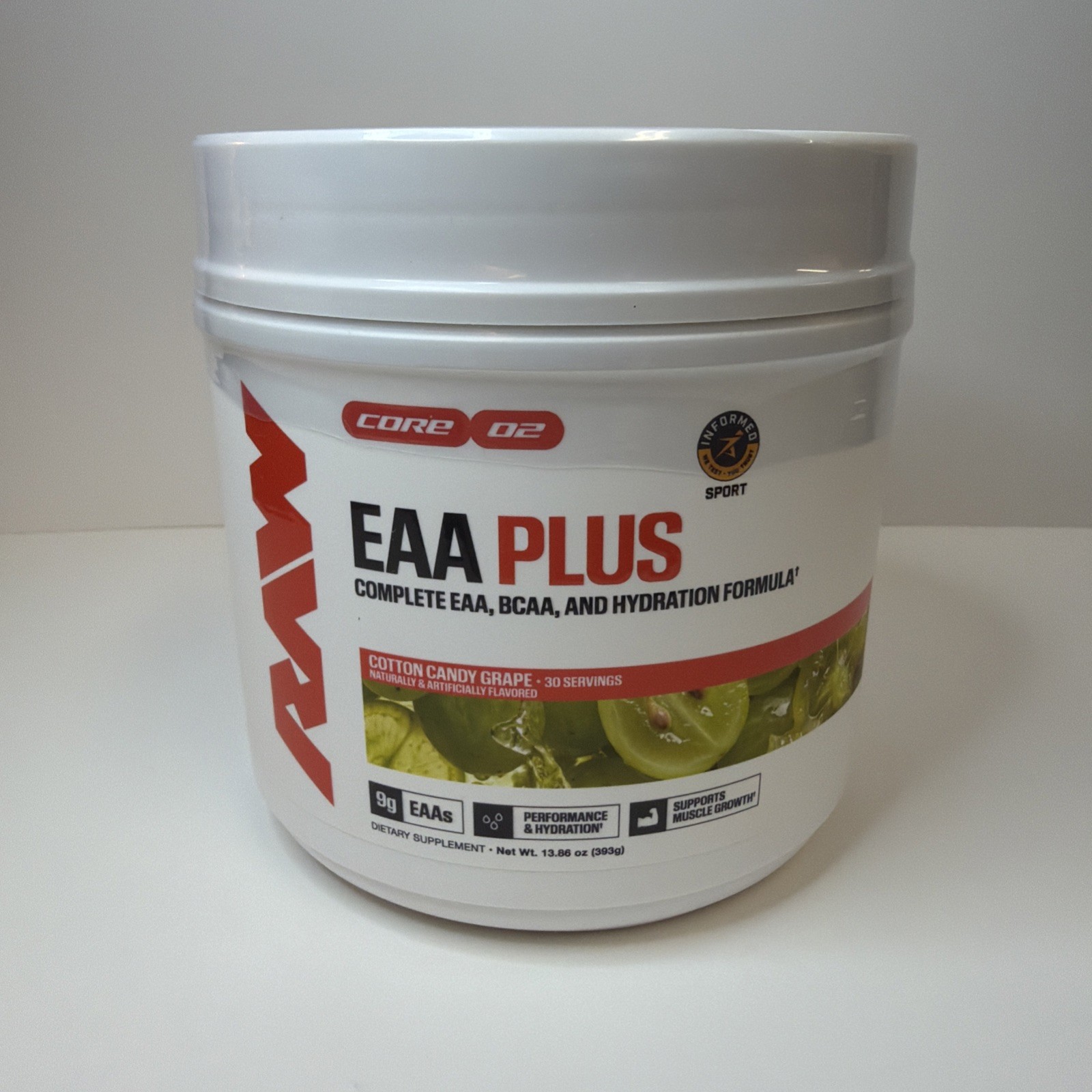 Raw Nutrition EAA Plus - Cotton Candy Grape - Brand New - 30 Servings