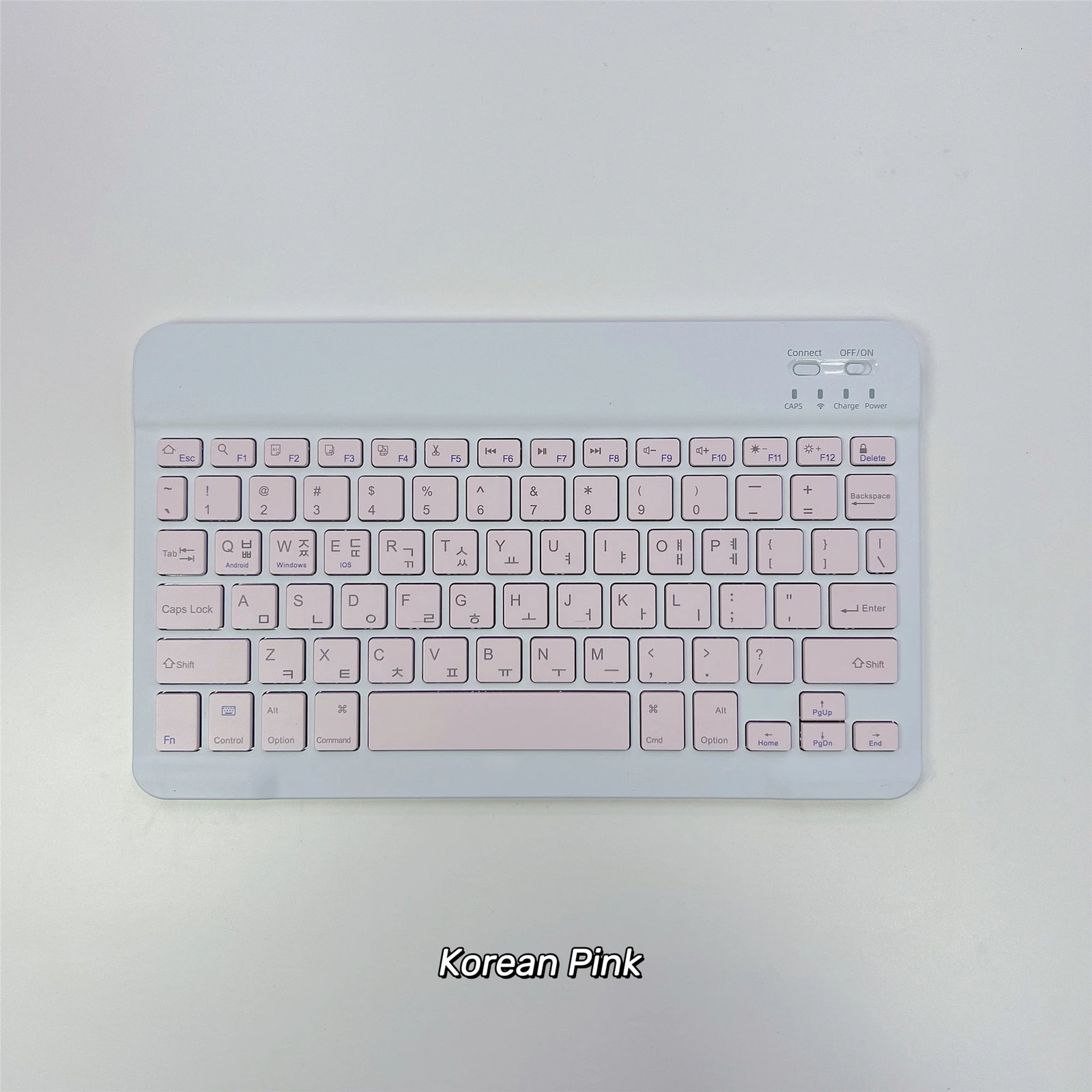 Korean Language Ultra-Thin Bluetooth Keyboard | Rechargeable Silent Multi-Device
