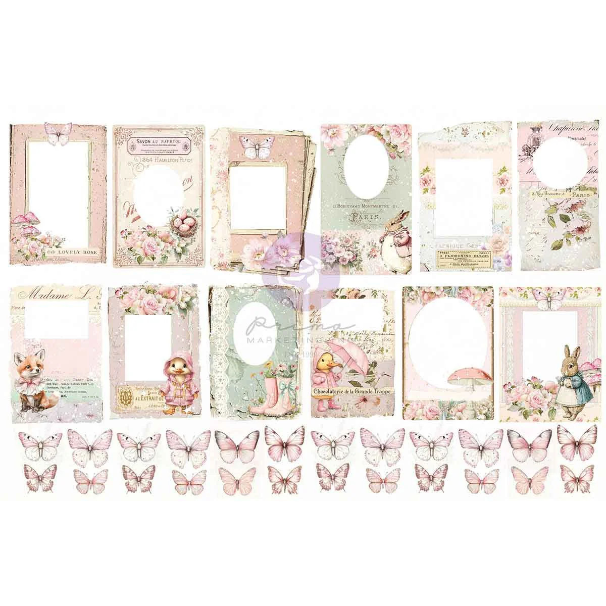 Prima Marketing Ephemera Butterflies & Frames - Sweet Spring 982164 Frank Garcia
