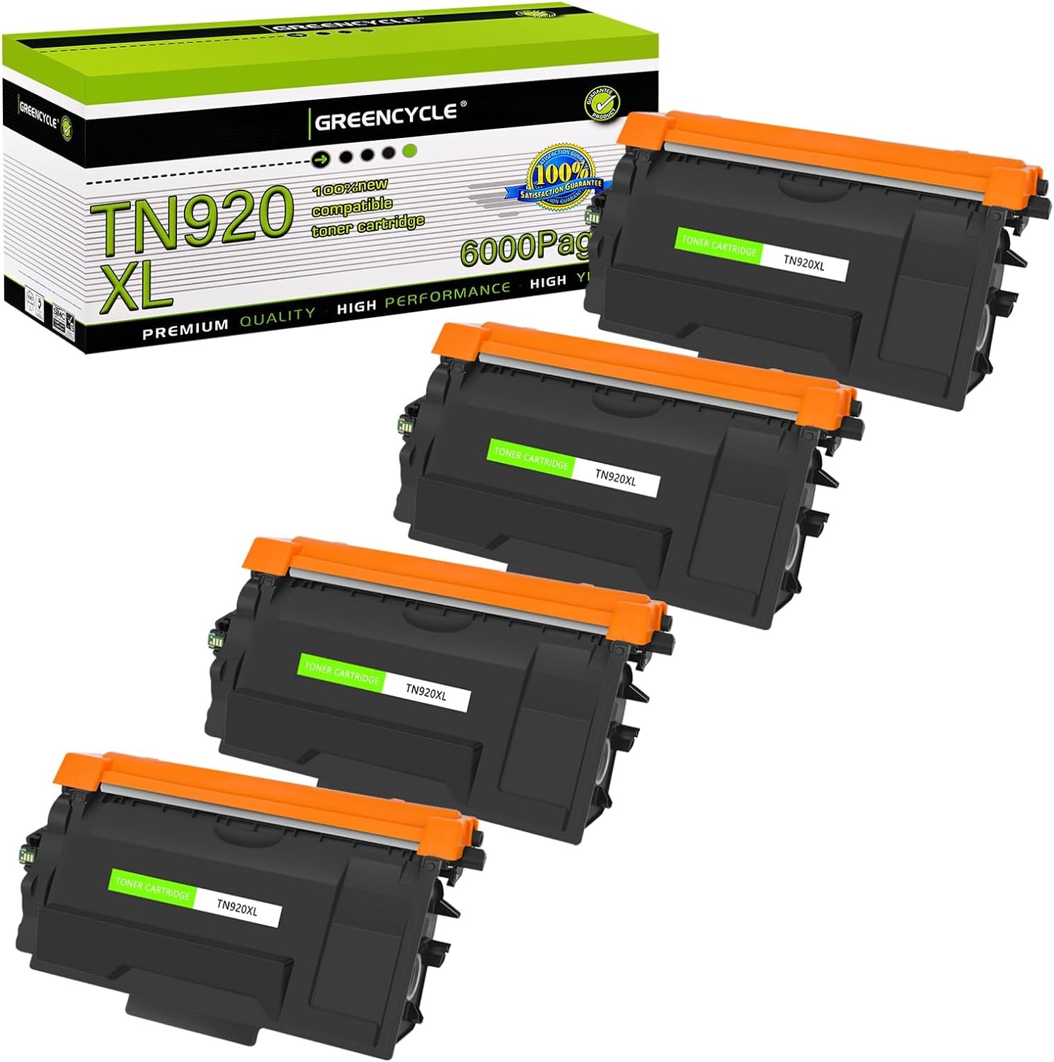 1-4PK TN920 TN920XL Toner Cartridge for Brother HL-L6210DW HL-L5210DW HLL5215DW