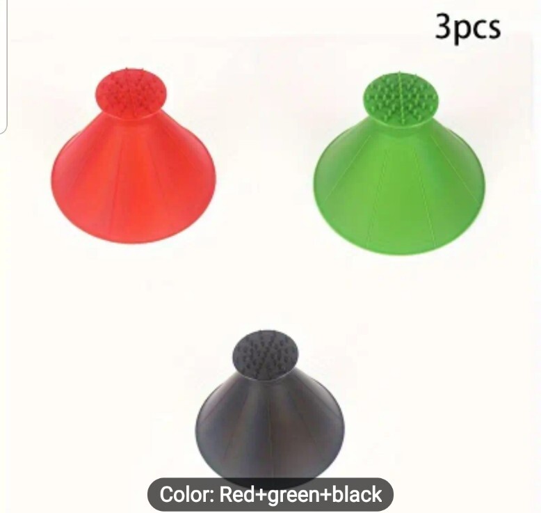 2 in 1 Car Windshield Magic Ice Scraper Tool Cone Shaped And Funnel. 3pc 