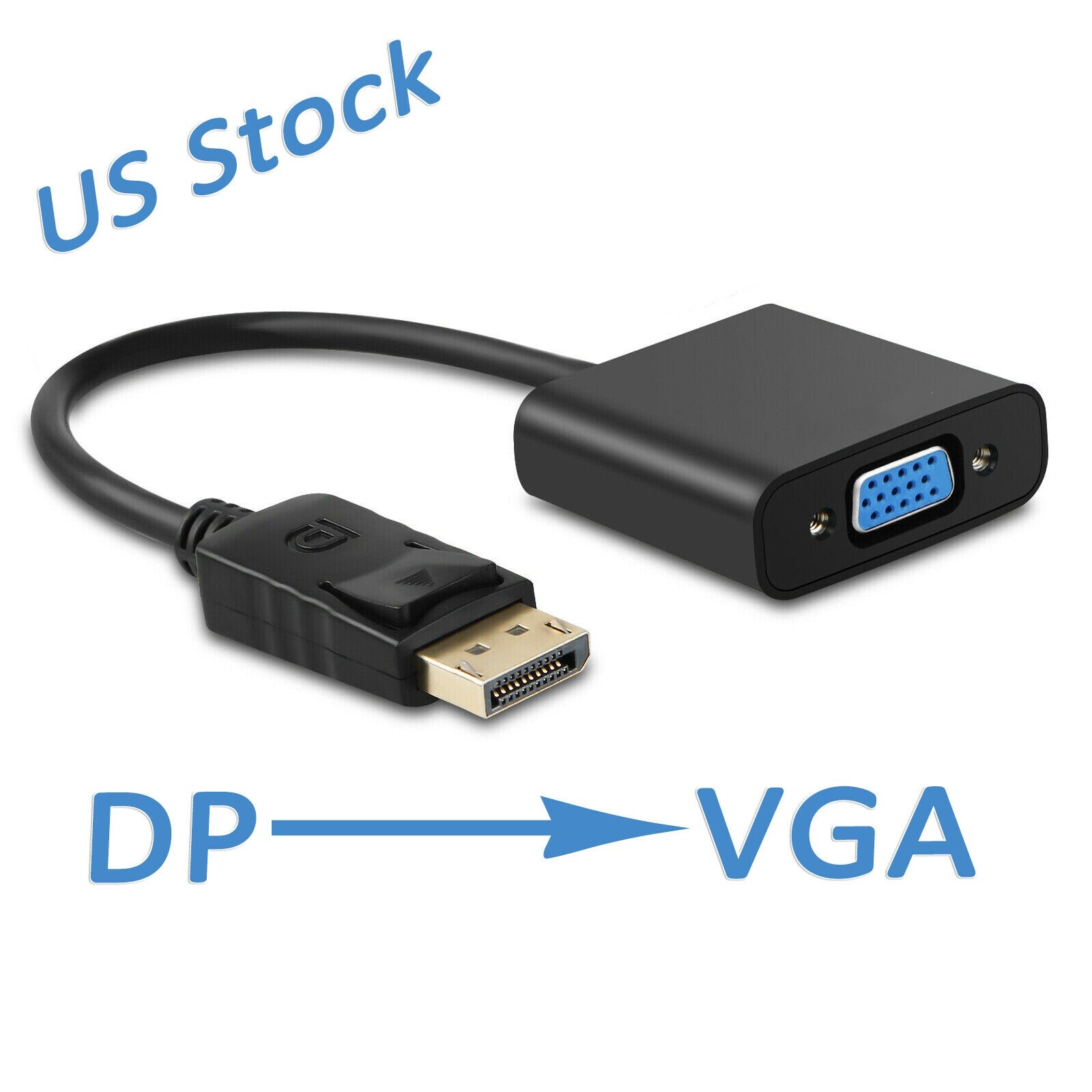 DP Display Port Male 15pin to VGA Female Converter Adapter Cable For PC Lap CL