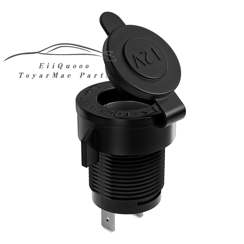 12V Waterproof Car Cigarette Lighter Socket Outlet Charger Power Adapter Plug