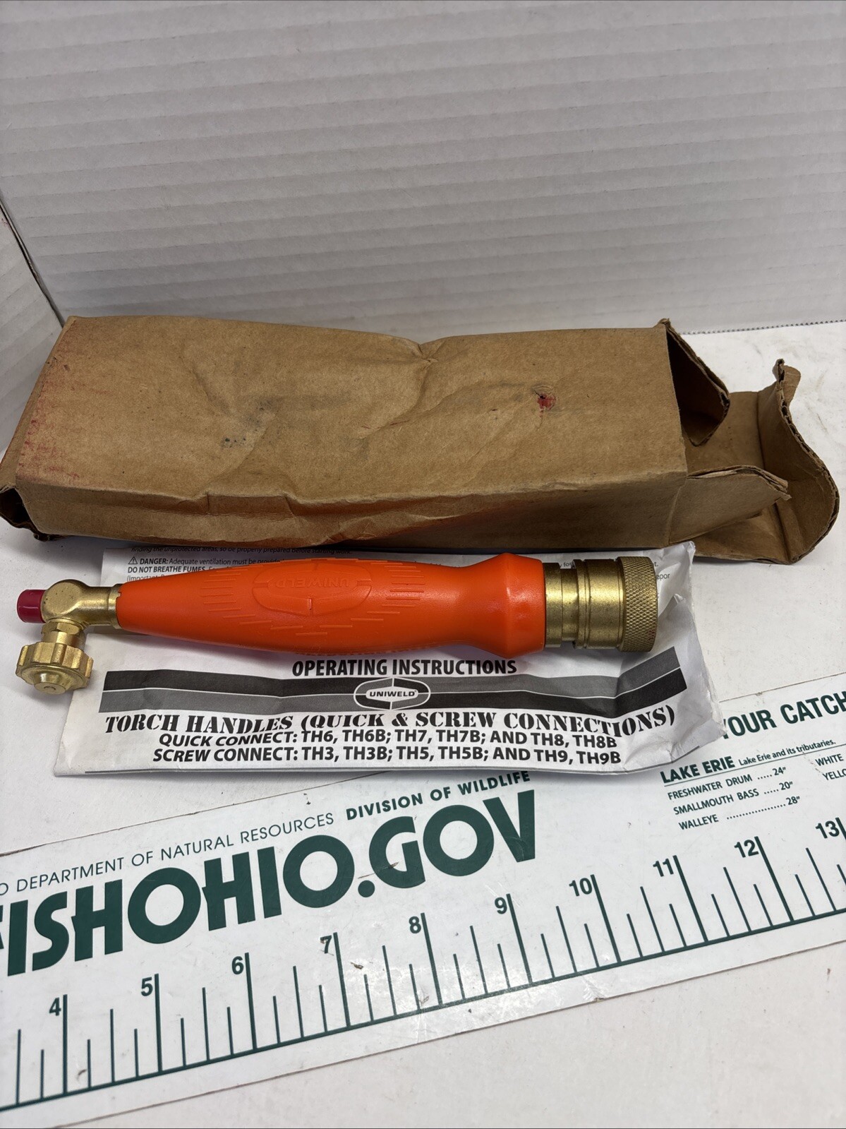 UNIWELD TH6 TORCH HANDLE QUICK & SCREW CONNECTIONS