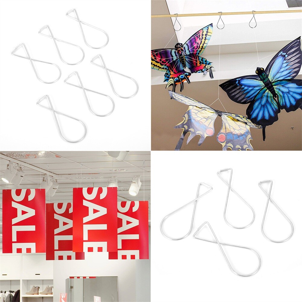20Pcs Ceiling Hook Clips 64mm Wedding Conference Rooms Classrooms Hanging Decor