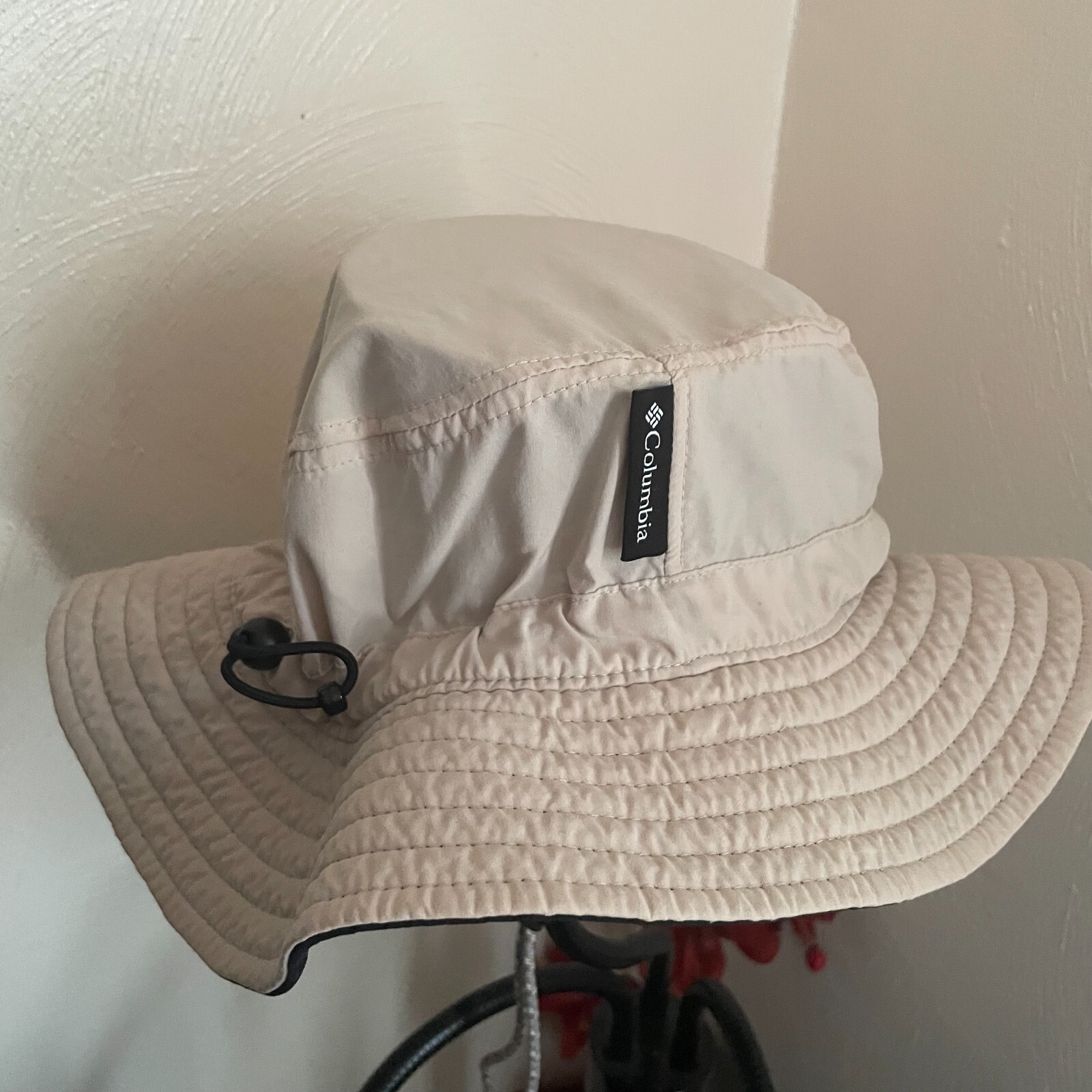 COLUMBIA Sportswear Bucket Hat UPF 30+ Fleece Lined Khaki Fishing Hiking O/S