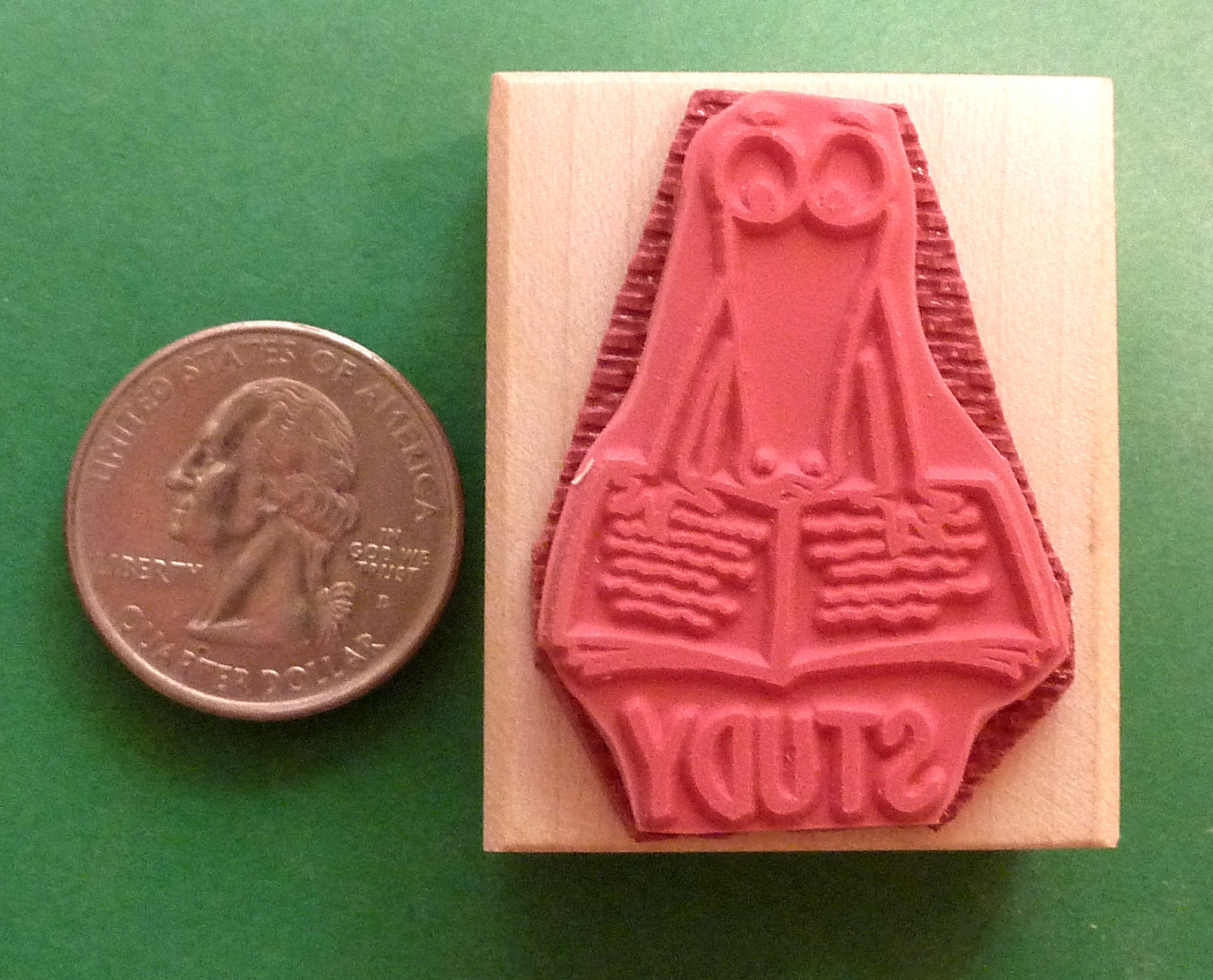 STUDY Alligator, Teacher's Wood Mounted Rubber Stamp