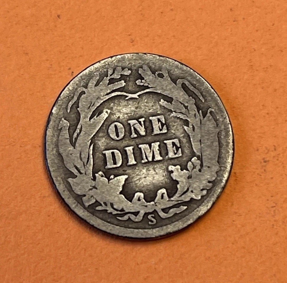 1912-S Barber Dime