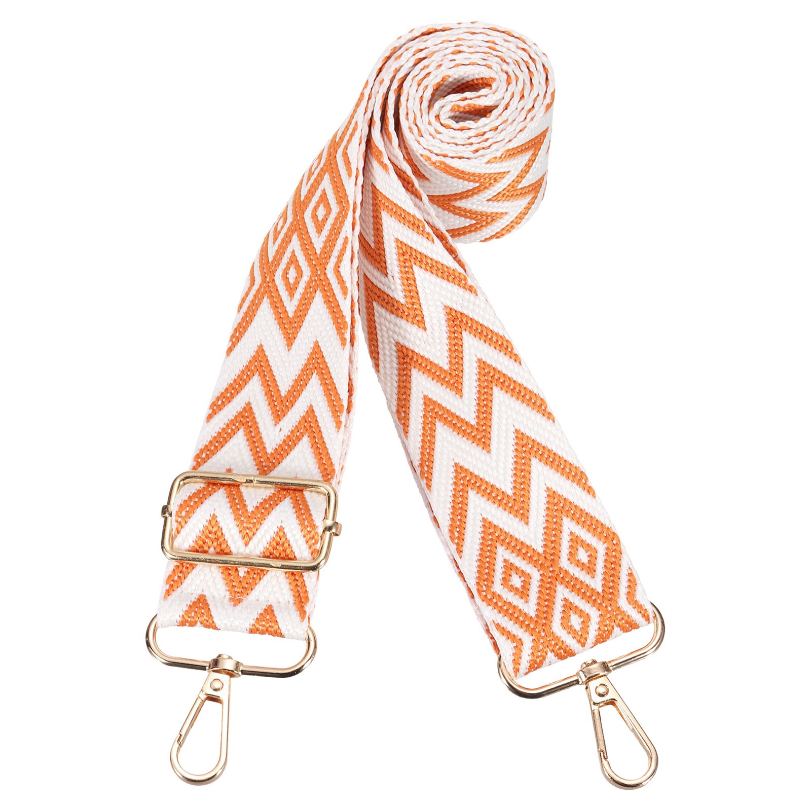 1.5" Wide Adjustable Strap Handbag Shoulder Crossbody Straps Orange