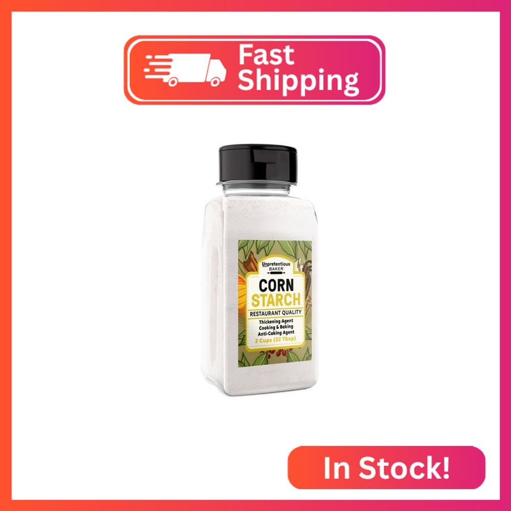Corn Starch By Unpretentious, Thickening Agent, For Bulk Baking & Cleaning Use (