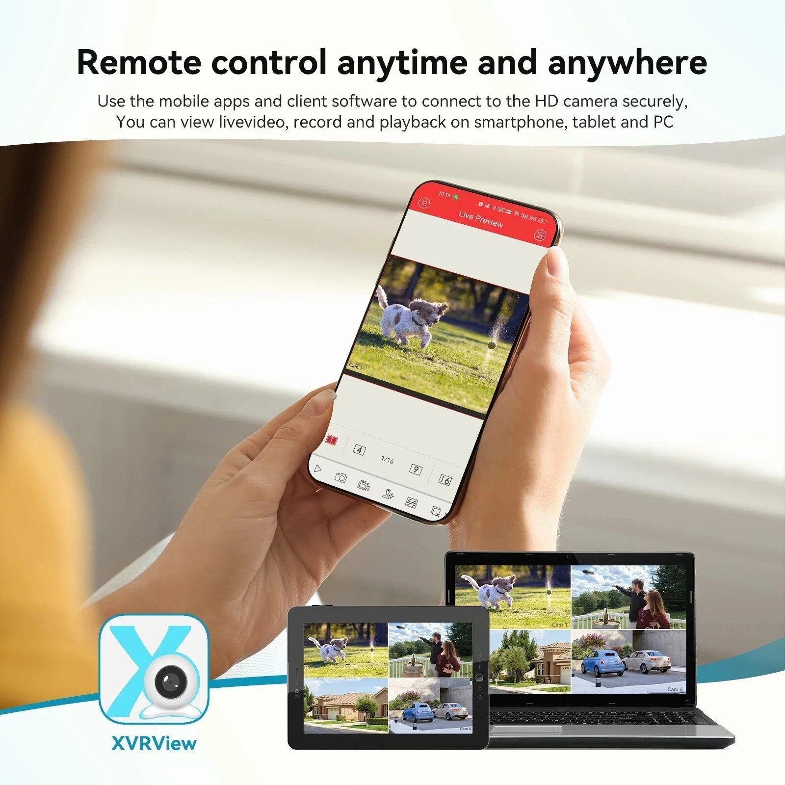 3MPHome IP Camera System Outdoor 8CH NVR 500GB Home Security Motion Detection