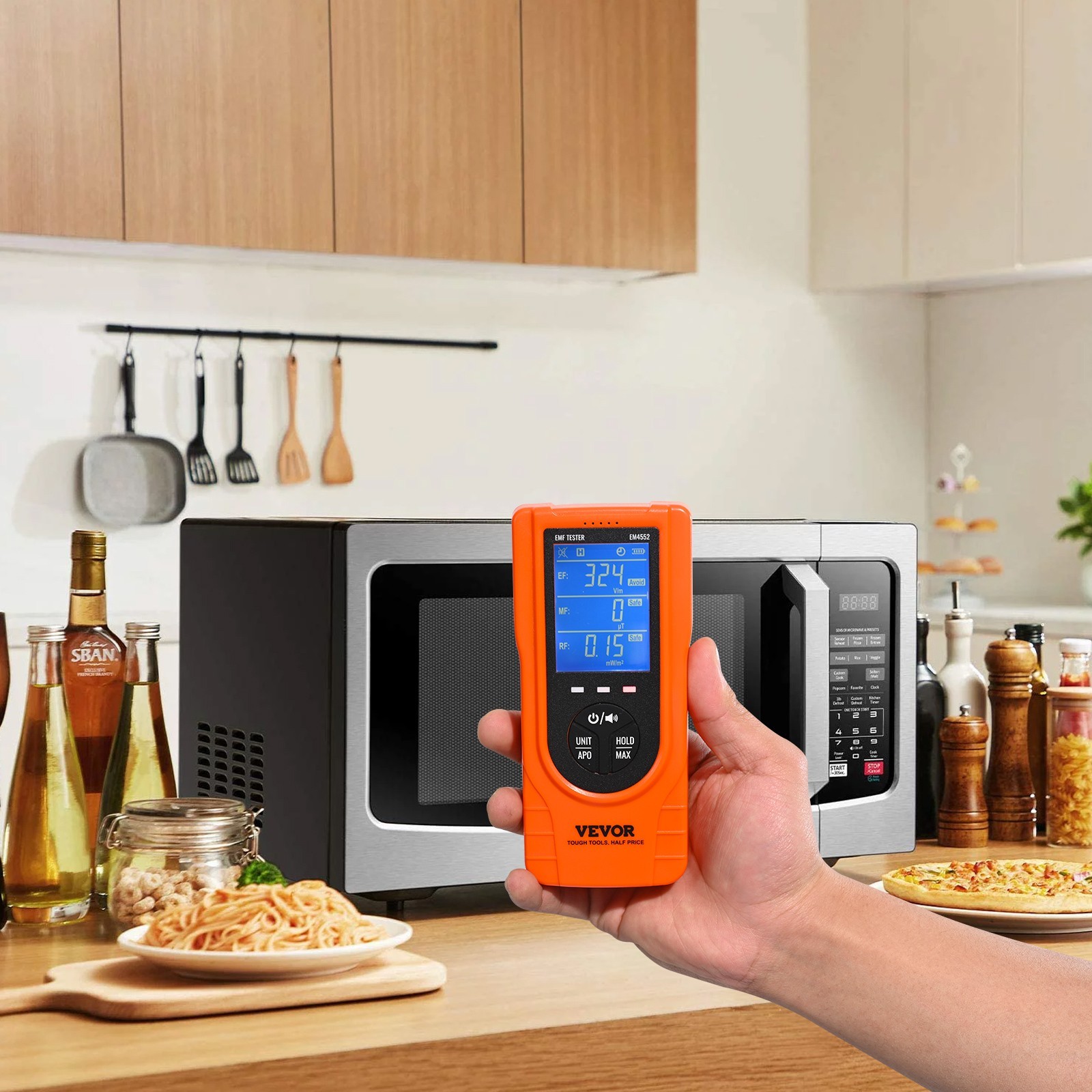 EMF Meter, 5Hz 3.5GHz, Handheld Rechargeable Electromagnetic