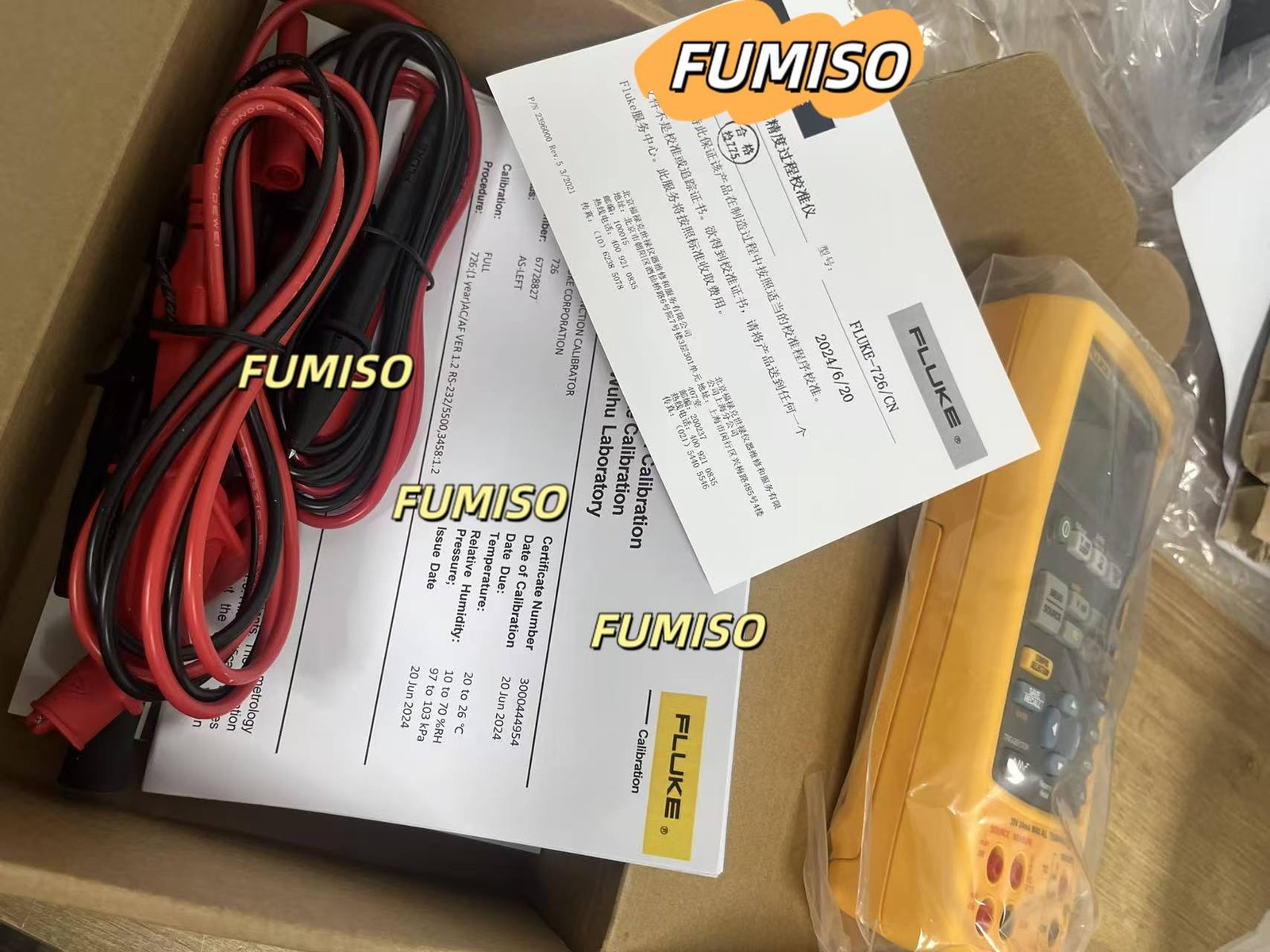 95%New Fluke 726 Multifunction Process Calibrator Calibrated /stock&sp