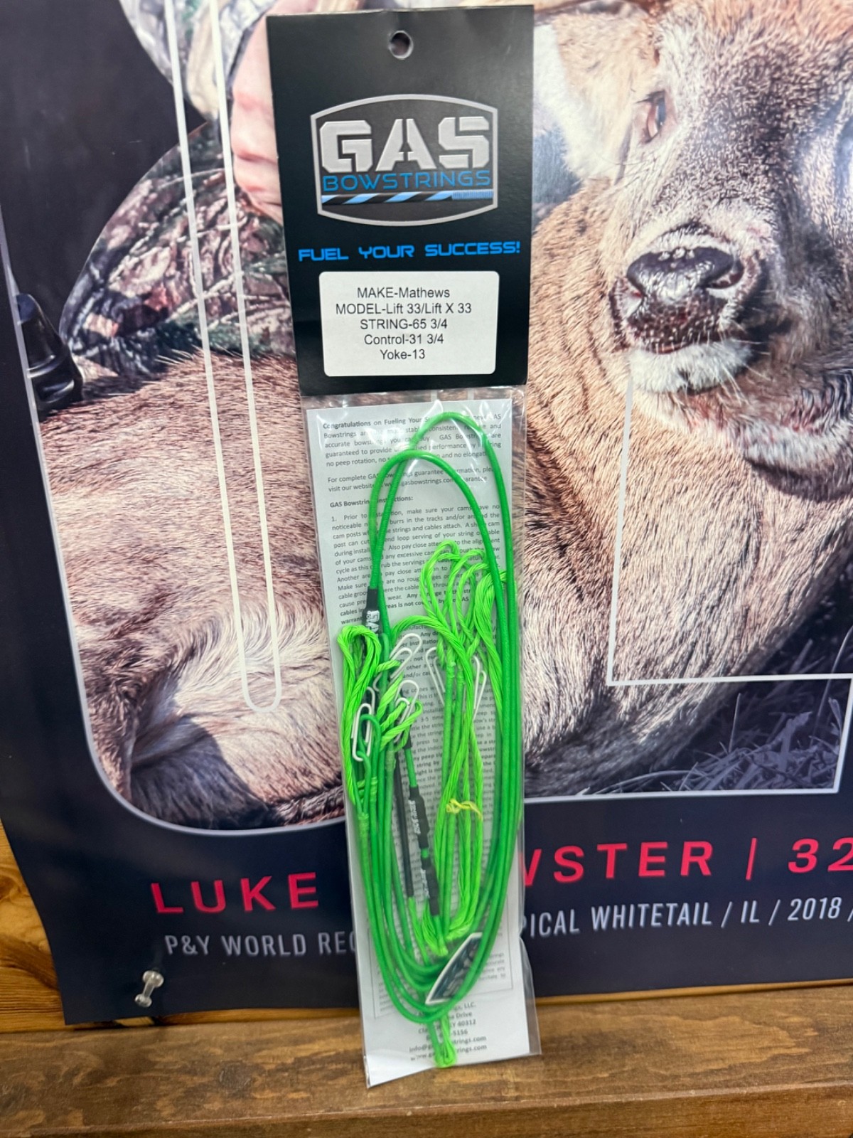 Gas Bowstrings Mathews Lift Lift X 33 Bow Strings Set All Flo GREEN