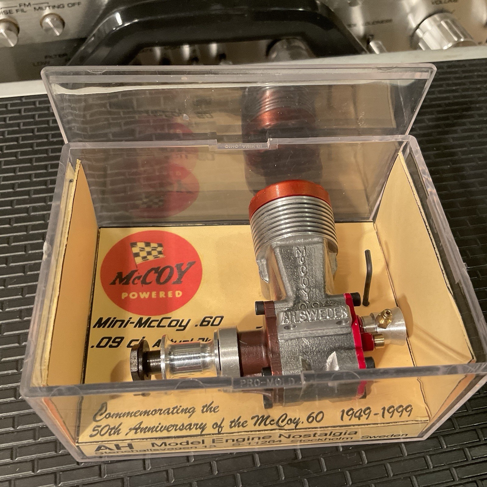 NiB ARNE HENDE Mini- McCOY "60" .09ci 1/2 Scale Engine Replica