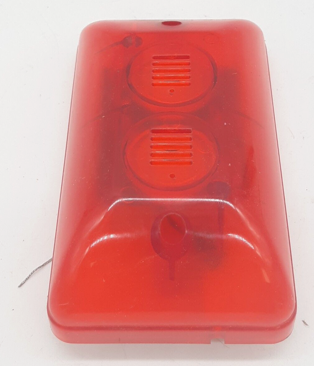 MG Electronics SLS100 Wall Mount Siren w/ Built-In Red Strobe Light