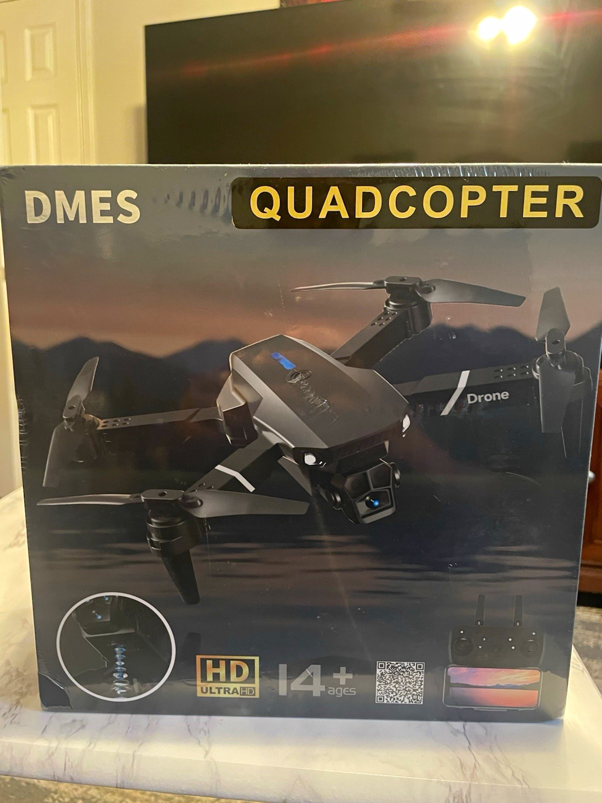 DMES Quadcopter Drone HD Camera Optical Flow Headless Mode 360 Roll Dual Lens