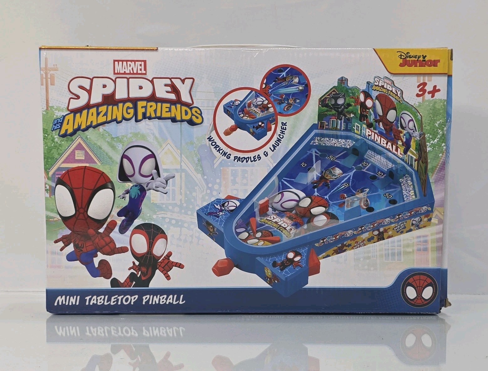World Tech Toys Spidey And His Amazing Friends Tabletop Baseball Pinball Game