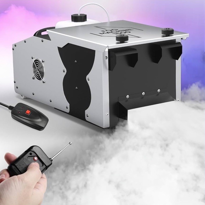 1500W Low Lying Smoke Fog Machine DJ Stage Dry Ice Ground Fogger With Remote US