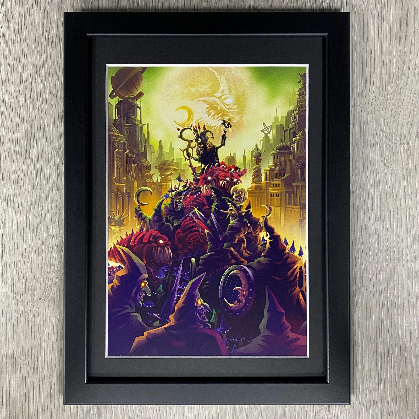 FRAMED GLOOMSPITE GITZ ART ORCS & GOBLINS SQUIG FANATICS NIGHT GOBLINS WARHAMMER