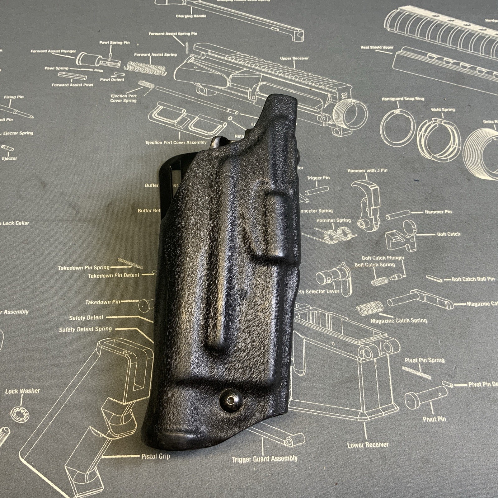 Safariland Kydex Duty Holster 6390-832 RH Glock 17/22 IT M3 Light
