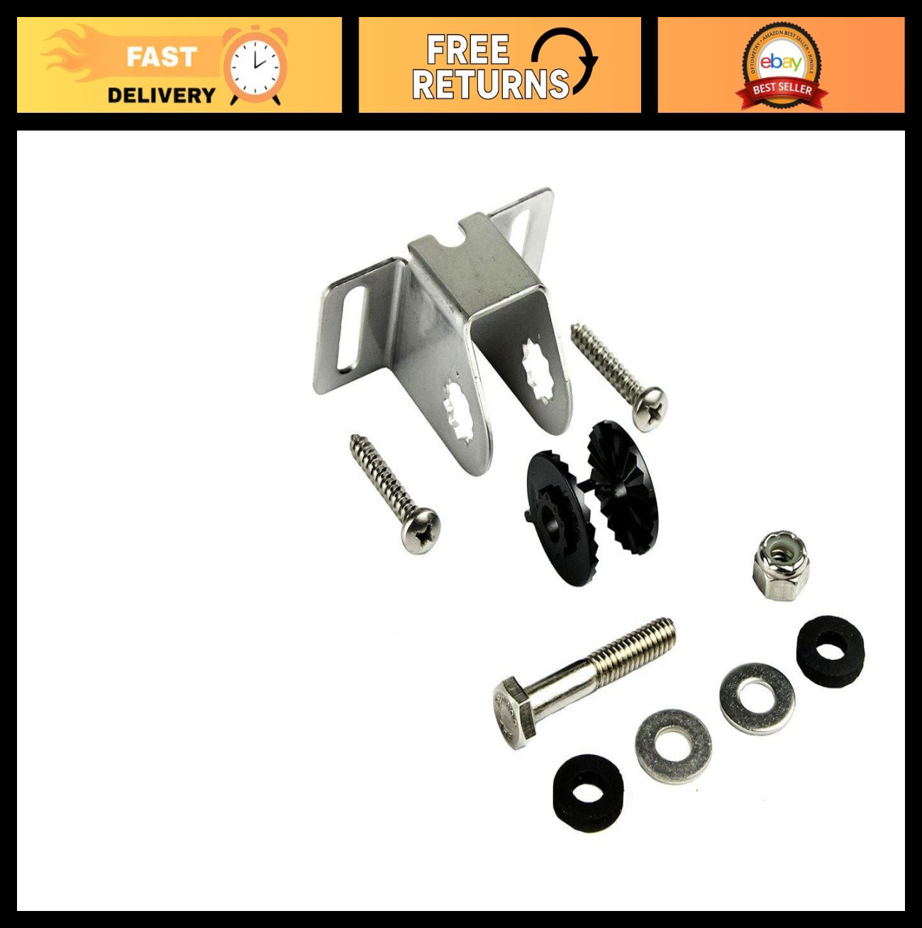 TripleShot Transom Bracket for Fish Finder, Easy Mounting, Durable Design