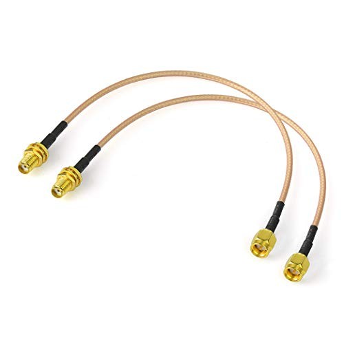 SMA Female Bulkhead Mount to SMA Male RG316 Antenna Extension 12 inch / 30cm