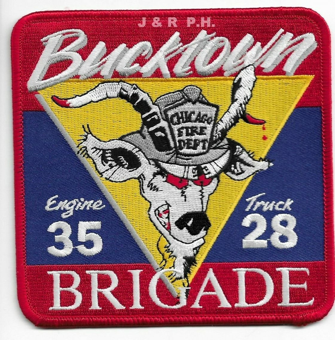 *NEW* Chicago Engine-35 / Tr-28 "Bucktown Brigade", IL (4.5" x 4.5") fire patch