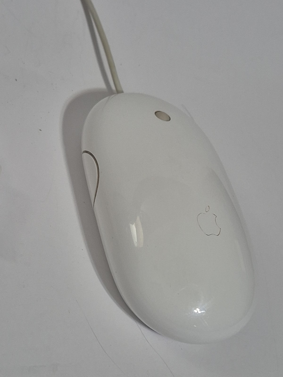 Genuine Apple USB Corded Optical Mighty Mouse Model A1152 White Tested