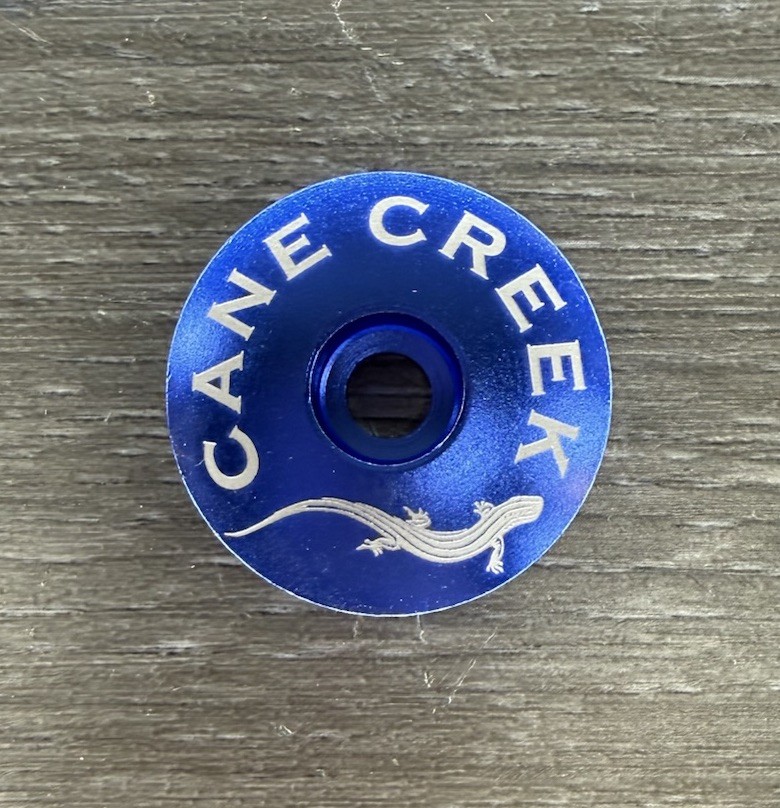 Cane Creek Repop Bicycle Headset Top Cap 1 1/8" Ano Blue Stem Cap Bike